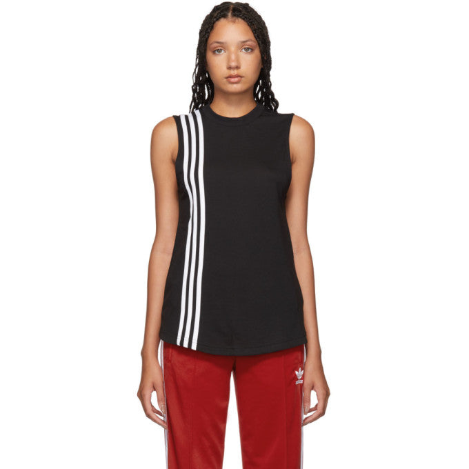 Camiseta regata feminina Adidas Fitness Running Preta Tamanho P