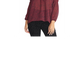 Blusa feminina Rachel Roy Lola com estampa de manga franzida, vermelha/preta, tamanho X-G