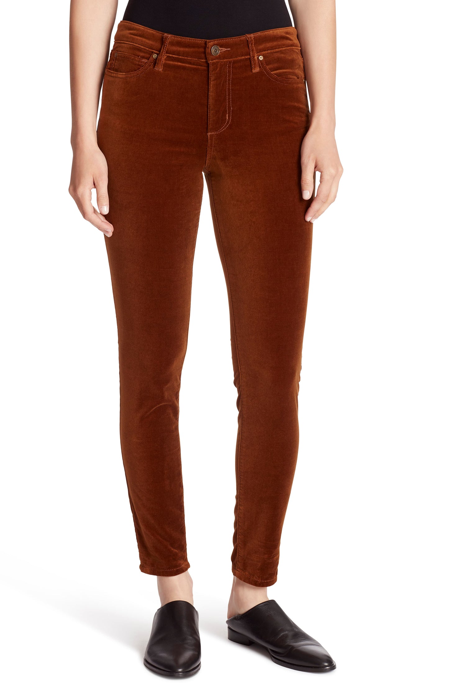 Calça Ella Moss Feminina Lisa Marrom Tamanho 27