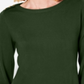 Karen Scott Suéter Feminino com Botões nos Ombros Verde Tamanho X-G