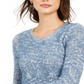 Suéter feminino com cílios mesclados Style &amp; Co, azul, tamanho PP