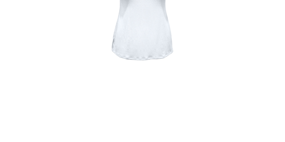 Regata feminina com botões texturizados da coleção JM, branca, tamanho pequeno