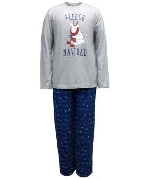 Pijama Família Feminino Combinando Grande e Alto Fleece Conjunto de Pijama Família Natal Luzes de Natal Vermelho Tamanho 1XB