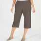 Calça Capri Active Wear Feminina Karen Scott Marrom Tamanho Pequeno X-Grande