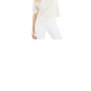Top texturizado com manga volumosa feminino Style &amp; Co, branco, tamanho X-G