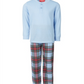 Pijama Família Feminino Combinando Infantil Mix It Tartan Conjunto Azul Tamanho 8
