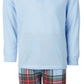 Pijama Família Feminino Combinando Infantil Mix It Tartan Conjunto Azul Tamanho 8