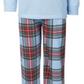 Pijama Família Feminino Combinando Infantil Mix It Tartan Conjunto Azul Tamanho 8
