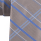 Gravata fina de seda xadrez Billy xadrez Madras masculina Kenneth Cole cinza tamanho único