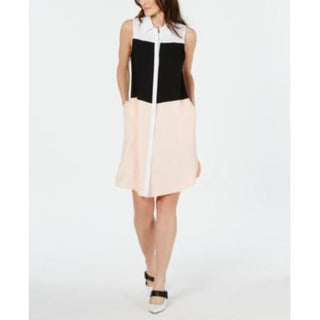 Vestido-camisa feminino Alfani em camadas laranja tamanho 8 pequeno