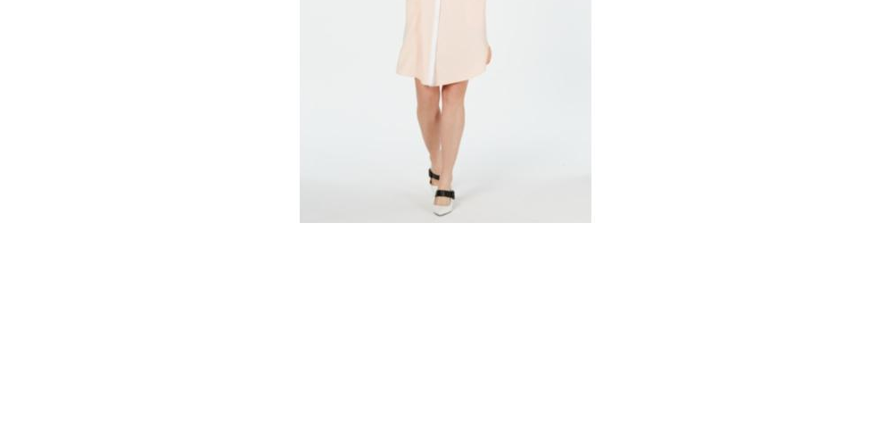 Vestido-camisa feminino Alfani em camadas laranja tamanho 8 pequeno