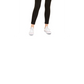 Calça skinny feminina Bar III de camurça sintética, preta, tamanho XX-S