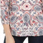 Camiseta feminina estampada Charter Club, branca, tamanho médio, vários tamanhos