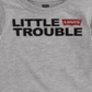 Camiseta infantil Levi's Little Boy's Trouble Graphic, gola redonda, cinza, tamanho 12 MOS