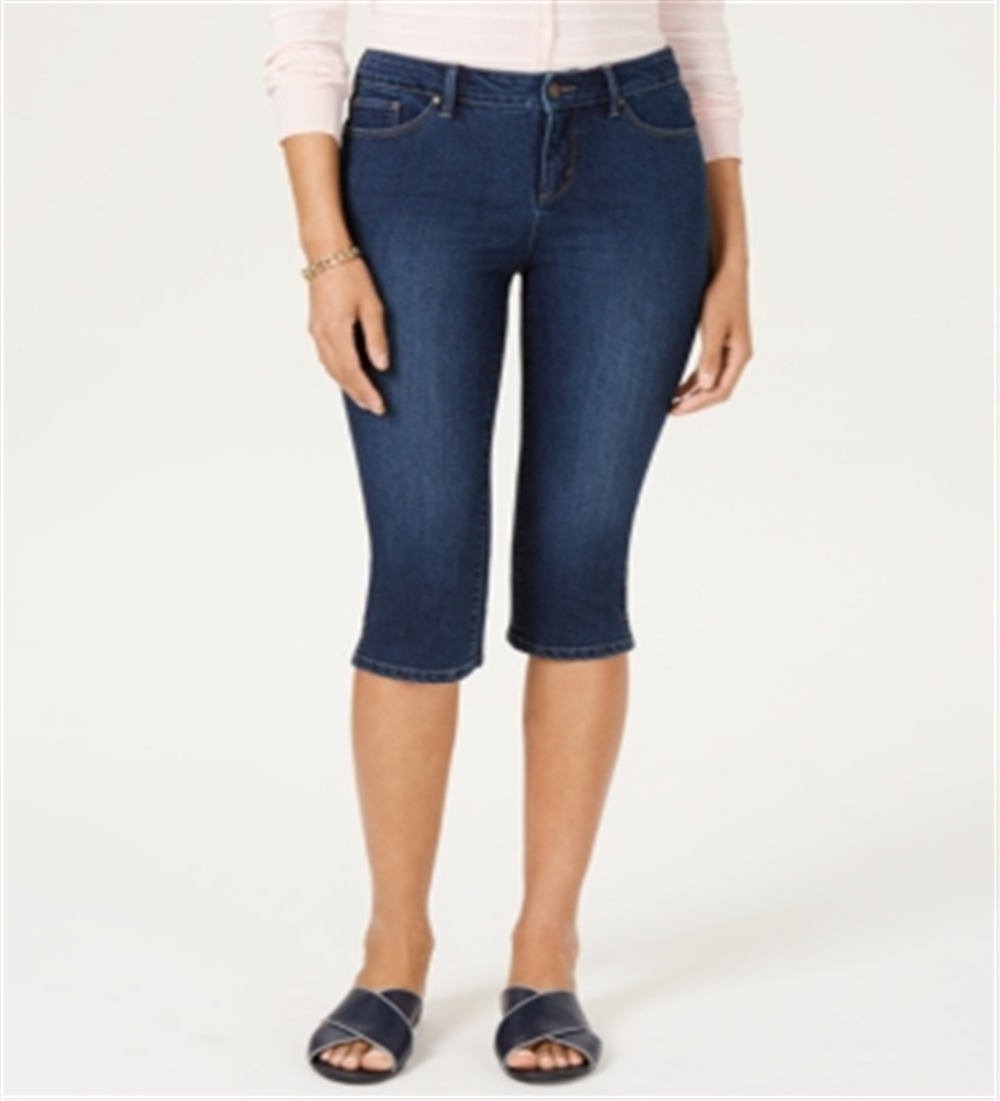 Calça jeans feminina Charter Club Atlantic Skimmer, azul, tamanho 16, pequena