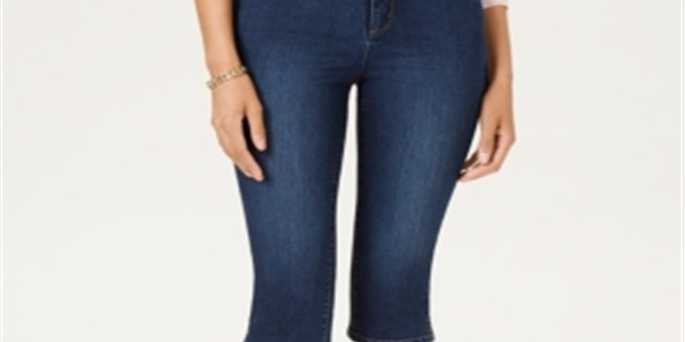 Calça jeans feminina Charter Club Atlantic Skimmer, azul, tamanho 16, pequena