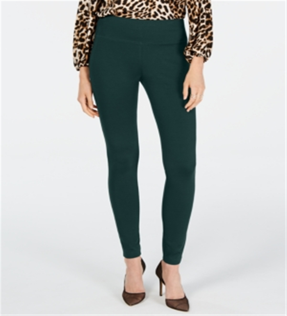 Leggings femininas sem costura INC International Concepts, verde, tamanho 2, pequena