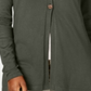 Karen Scott Cardigan longo feminino verde-azulado tamanho médio