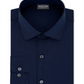 Camisa social masculina Kenneth Cole Reaction The Flex Slim Fit sem rugas, azul, tamanho G