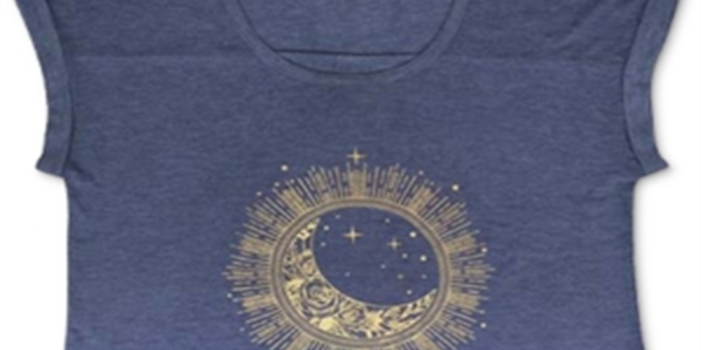 Camiseta feminina Style &amp; Co Roxa Média