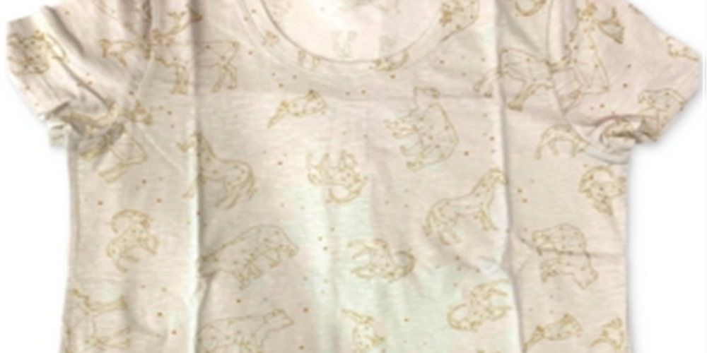 Camiseta feminina estampada em algodão estilo &amp; co, tamanho marfim, tamanho extragrande