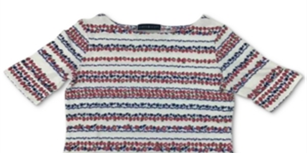 Blusa feminina Karen Scott com estampa de frutas vermelhas, branca, tamanho grande