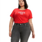 Camiseta Levi's Plus Tab Classic Perfect Feminina Vermelha Tamanho 1X