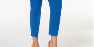 Calça Capri Feminina Alfani Tummy Control Pull On Azul Tamanho 2 Petite