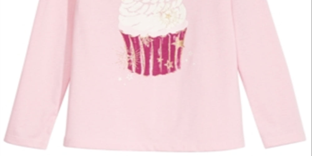 Camiseta infantil Epic Threads para meninas com estampa de cupcake, rosa, tamanho 3T