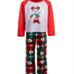 Conjunto de pijama xadrez Minnie Mouse 2 peças Ame Little &amp; Big Girl's, vermelho, tamanho 8