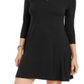Vestido rodado feminino Style &amp; Co, preto, tamanho pequeno M