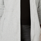 Karen Scott Cardigan feminino aconchegante com manga 3/4 cinza tamanho X-S