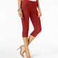 Calça Capri Feminina Alfani Tummy Control Pull On Vermelha Tamanho 10 Petite