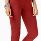 Calça Capri Feminina Alfani Tummy Control Pull On Vermelha Tamanho 10 Petite