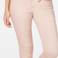 Jeans skinny feminino estilo curvilíneo, rosa, tamanho 8, estilo &amp; co