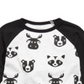 Camiseta estampada raglan colorblock para bebê menino First Impressions, preta, tamanho combinado 24 meses