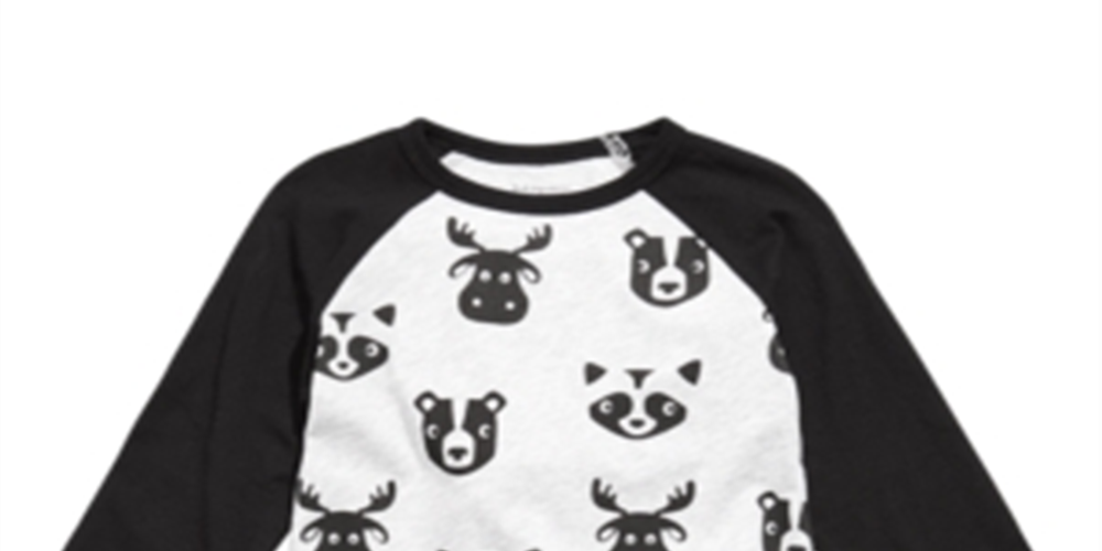 Camiseta estampada raglan colorblock para bebê menino First Impressions, preta, tamanho combinado 24 meses