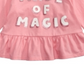 Camiseta infantil de algodão com manga comprida e bainha peplum First Impressions, rosa, tamanho 2T