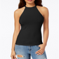 Guess Women's Eco Elyza Top com recortes nos ombros, preto, tamanho X-S