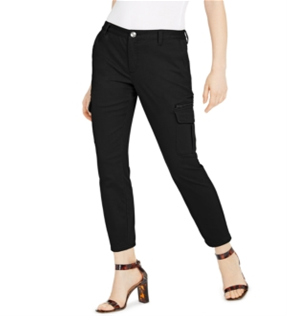 Calça skinny feminina INC International Concepts, preta, tamanho 8, pequena