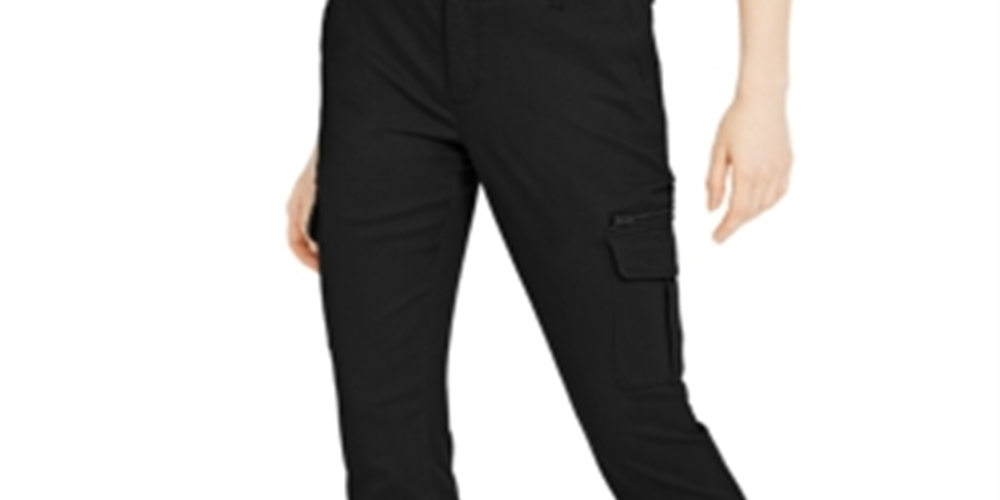 Calça skinny feminina INC International Concepts, preta, tamanho 8, pequena