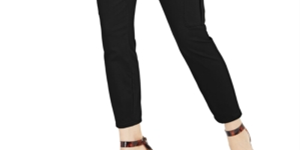 Calça skinny feminina INC International Concepts, preta, tamanho 8, pequena