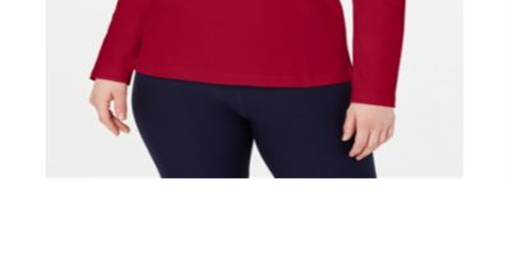 Karen Scott Moletom Esportivo Feminino com Cadarço Vermelho Tamanho Médio