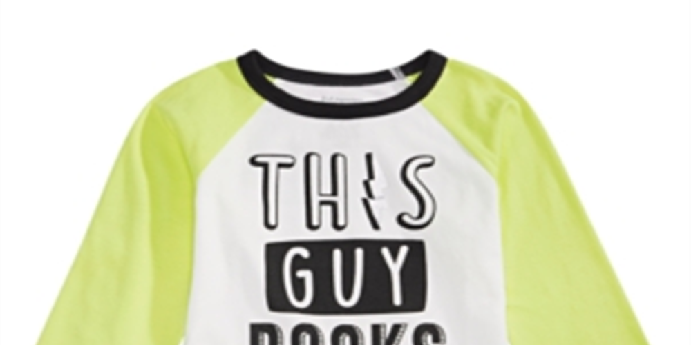 Camiseta de algodão com estampa de rock para meninos First Impressions, branca, tamanho 6 a 9 meses