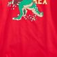 Camiseta infantil masculina com estampa de Papai Noel Saurus da Epic Threads, vermelha, tamanho 3