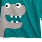Camiseta infantil de algodão com estampa de dinossauro First Impressions para meninos, tamanho 3 a 6 meses