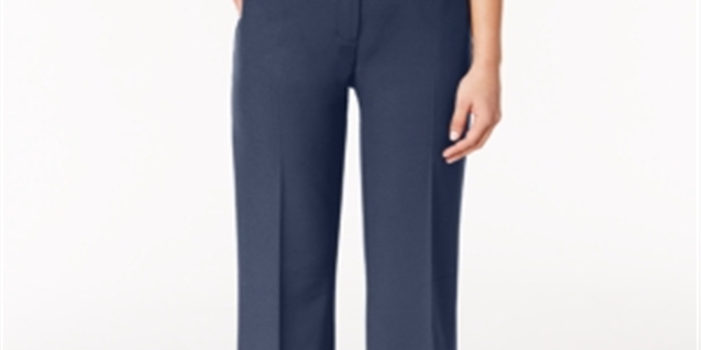 Calça Alfani Curvy Bootcut Feminina Azul Tamanho 0 Petitieetite