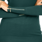 Suéter feminino com recorte e gola alta Thalia Sodi, verde, tamanho extragrande