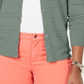 Cardigan texturizado feminino Charter Club, verde, tamanho X-S
