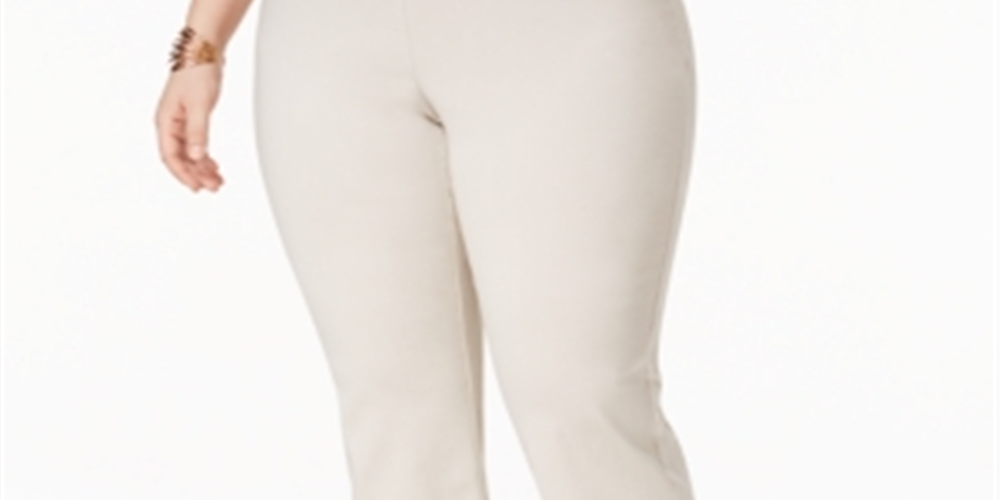Calça JM Collection PlusCapri Marrom Tamanho 0X